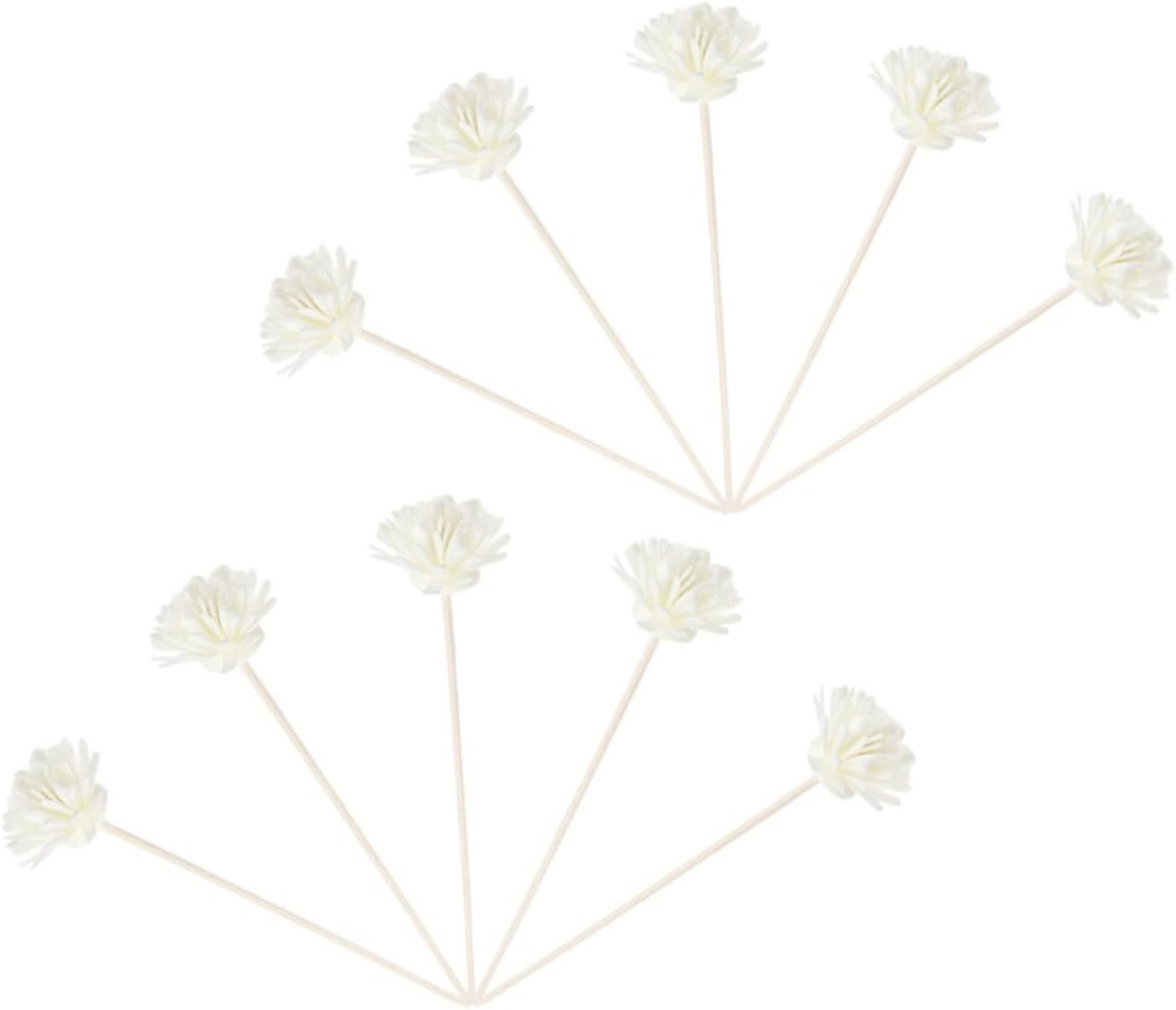 GLEAVI 10Pcs Decorative Diffuser Sticks Natural Flower Aroma Sticks for Essential Oils for Home Decor Weddings and Aromatherapy Scents