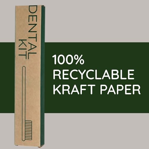 Image of Old Tree Hotel Dental Kit (Set of 100) | Eco-Friendly Guest Amenity Set in Biodegradable Kraft Box | Includes 1 Manual Toothbrush & 8g Toothpaste - Ideal for Hotels, Resorts & Guest Houses