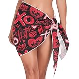Xo & Heart - Juego de 12 fundas de almohada grandes de bambú rojo y negro para fundas de almohada con cremallera (usuario), Varios colores, S