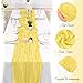6 Pack Light Yellow Table Runner 17x108 Inch Cheesecloth Table Runner Boho Gauze Table Runners Romantic Rustic Fabric Cheese Cloth Table Runners for Wedding Party Baby Shower Birthday Home Decor