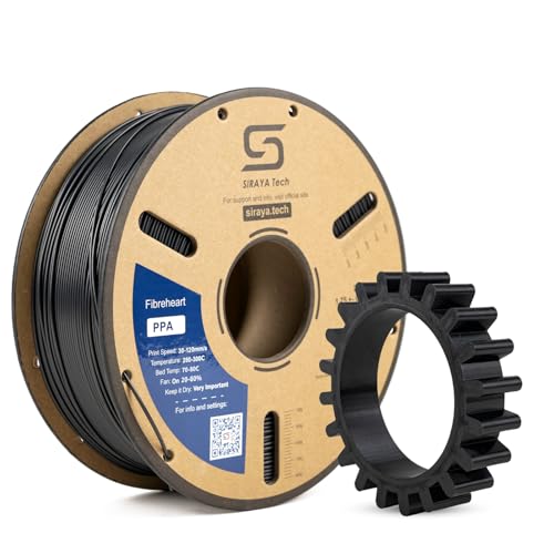 Siraya Tech Fibreheart Filament d'impression 3D PPA - Nylon polyphtalamique haute performance, résistance extrême et résistance à la chaleur pour...