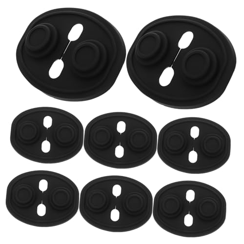 Healifty 8 pièces Protection Silicone pour Serrure de Porte de Voiture de Bruit et Absorption des Chocs Protège-loquet Étanche et Facile à Installer Accessoires Auto Noirs