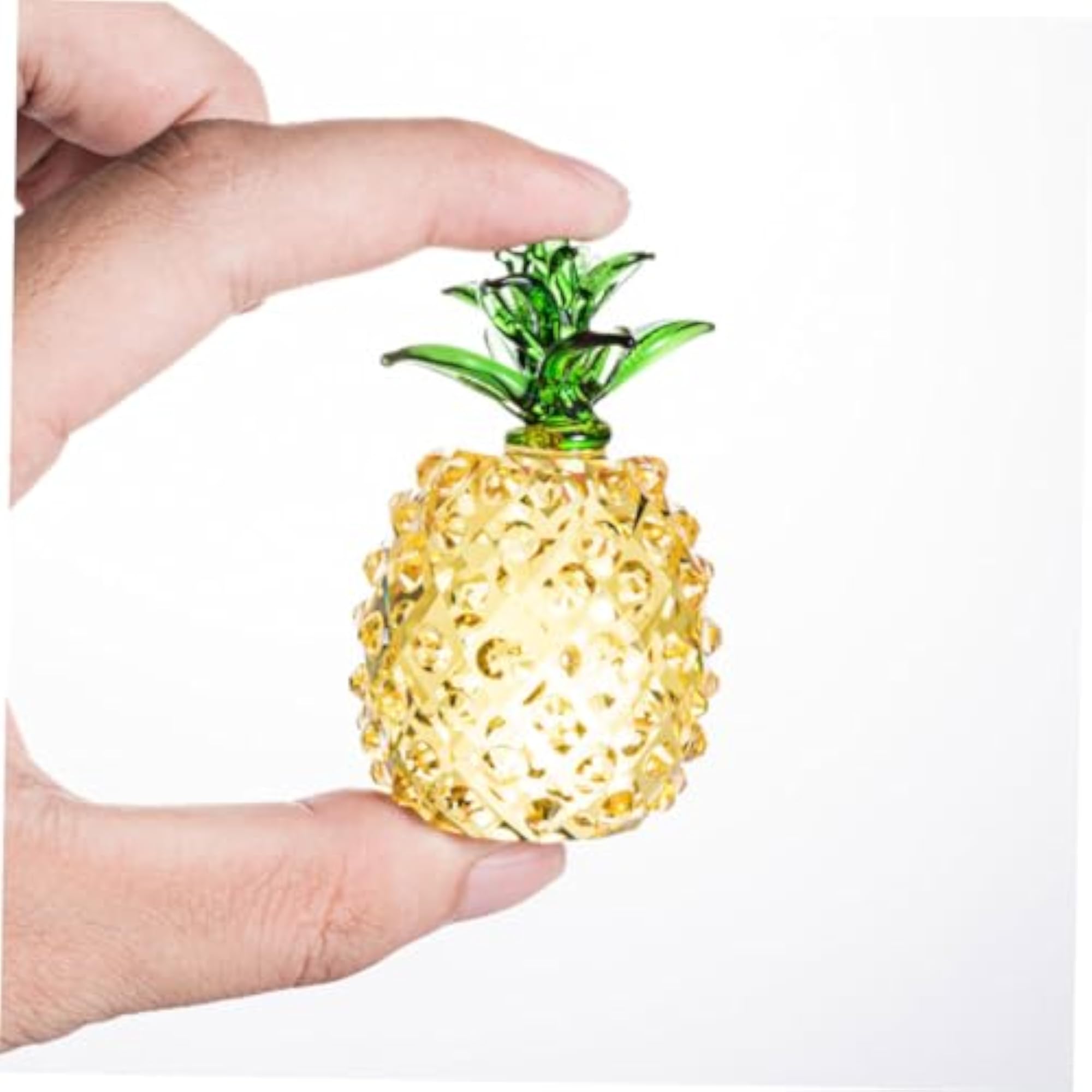 3 Pcs Crystal Pineapple Table Decorations