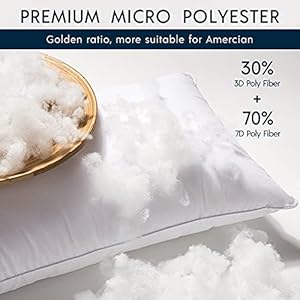 Phantoscope 18×18 Pillow Insert Throw Pillow Insert with 100 Cotton Cover 18 Inch Square Form Microfiber Pillow Sham Stuffer Couch Cushion Pillow 1 Count Pack of 1