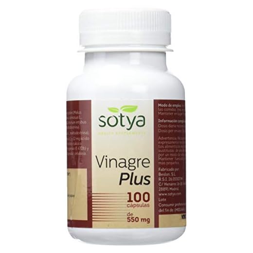 Sotya Health Supplements, Vinagre Plus, 100 Cápsulas, 55 g