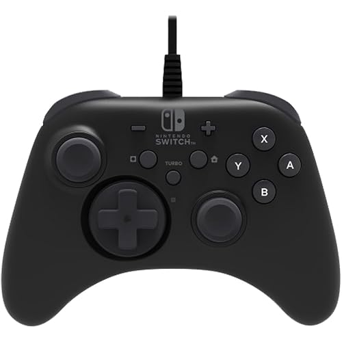 HORI HORIPAD Wired Controller for Nintendo Switch - Turbo Functions, Detachable D-pad, Precision Analog Sticks, Fast-Action Shoulder Buttons