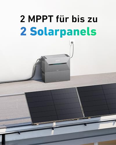 Anker SOLIX Solarbank 2 Plus für Hausnutzer, Balkonkraftwerk mit 1,6kWh Speicher und 1200W Solareingang
Anker SOLIX Sola