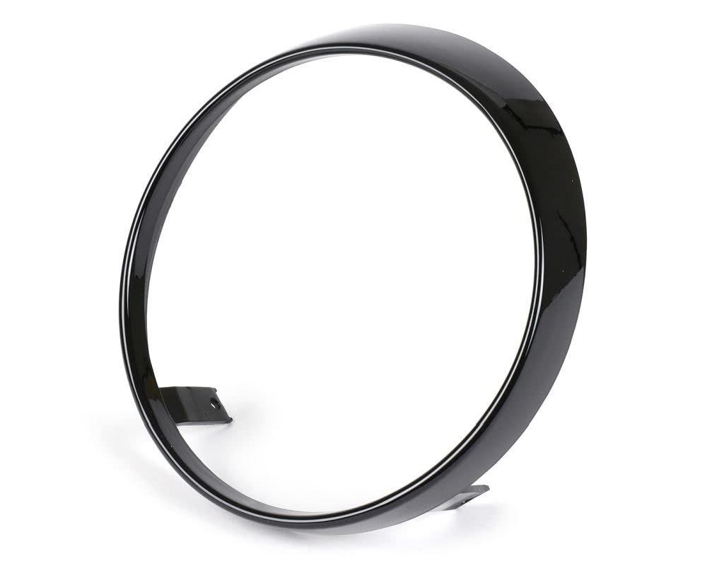 MOTO NOSTRA Scheinwerferzierring schwarz glänzend komaptibel für Vespa GTS Notte, GTV i.e. Sei Giorni 300, GTS i.e. Super300 HPE, GTS HPE 300 E5