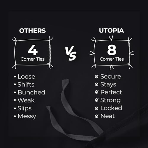 Utopia Bedding King Size Duvet Cover - Soft Microfibre Polyester Bedding Quilt Cover Set with Pillow cases - (Black) - Image 6