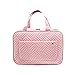 Consmos Hanging Toiletry Bag, Travel Makeup Wash Bag for Women and Men ,High Capacity Cosmetic Bag ，Suitable for Vacation and Everyday Use Pink