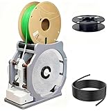 GwlThixion 3D Industrial Filament Respooler, Intelligent Wire Winding Machine, Quickly Transfers Filaments, for 3D Printing Enthusiasts, Welders, Textile Artists