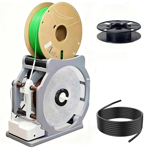 GwlThixion 3D Industrial Filament Respooler, Intelligent Wire Winding Machine, Quickly Transfers Filaments, for 3D Printing Enthusiasts, Welders, Textile Artists