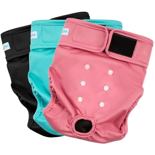 Paw Legend Washable Reusable Female Dog Period Diapers for Heat Doggie Puppy Diapers for Female Dogs (3 Pack,Small) by Paw Legend - Used condition - US$11.77