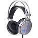 FOR ME Auriculares Gaming Gamer Headphone con Microfono 3.5mm Jack Estéreo Headset Compatible con PC Laptop Tablet