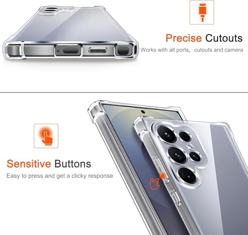 Image of ShieldTech Transparent Mobile Phone Case Cover for Samsung Galaxy S26 Ultra 5G | Camera & Screen Protection | Anti Yellow Flexible TPU Back Cover Case for Samsung Galaxy S26 Ultra