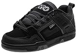 DVS Men's Comanche Skate Shoe, Black Reflective Charcoal Nubuck, 5