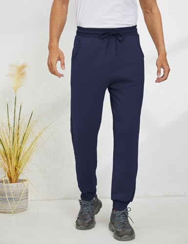 Image of Gihuo Men's Winter Fleece Pants Sherpa Lined Sweatpants Active Running Jogger Pants