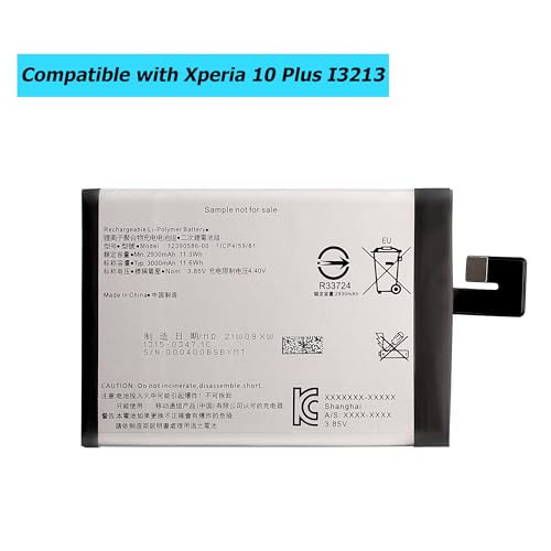Vvsialeek 12390586-00 3000mAh Replacement Battery Compatible with Sony Xperia 10 Plus I3213 I4213 I4293 I3223 with Toolkit