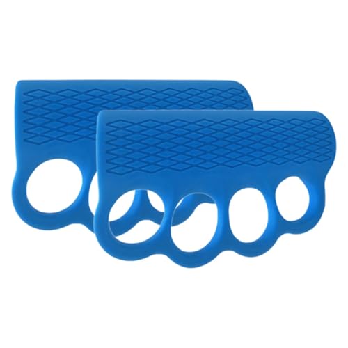 DimyFew 1 Par de Guantes de Gimnasio con Agarre para Levantamiento de Pesas, Ligeros, Antideslizantes, con Protección para Las Manos Y Los Dedos para Dominada, Azul