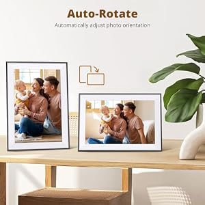 Dragon Touch 101 WIFI Digital Picture Frame 1280800 HD IPS Touch Screen Digital Photo Frame Display Auto Rotate Share PhotosVideos Instantly via Free App Best Gifts for Birthday Wedding Mom