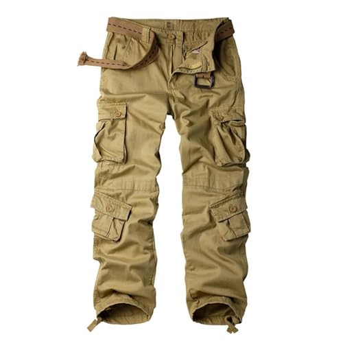 Men's Multi-Pocket Loose Overall Y2K Hip Hop Casual Straight Pant Outdoor Technical Cargo Trousers