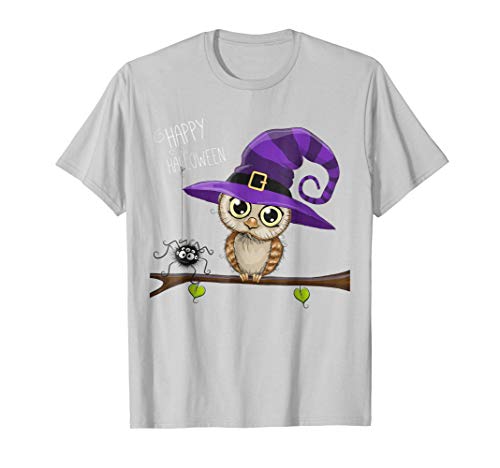 Halloween Owl T-Shirt Happy Halloween Tee