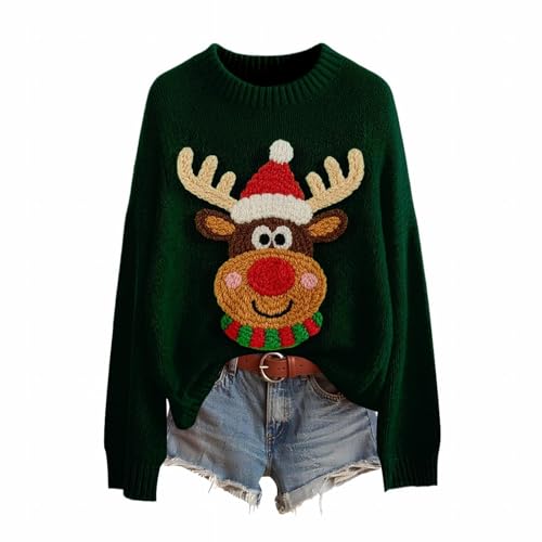 Generisch Weihnachts Tshirt Damen Glitzer Langarm Partnerlook Partner...