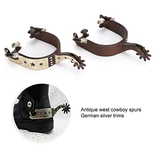 Gek Winkelen Paard sporen, koolstofarme handsculptuur Elegante verschijning Cowboy Horse Boot sporen decoratie voor ruiterwedstrijd entertainment - Afbeelding 3