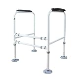 Doremy Bathroom Safety Toilet Rail Stand Alone Adjustable Handrail Frame Suction Cups for The Elderl