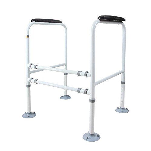 Doremy Bathroom Safety Toilet Rail Stand Alone Adjustable Handrail Frame Suction Cups For The Elderly And The Pregnant Weak Patients Disabled Postoperative Safe Support Aid #TOP4