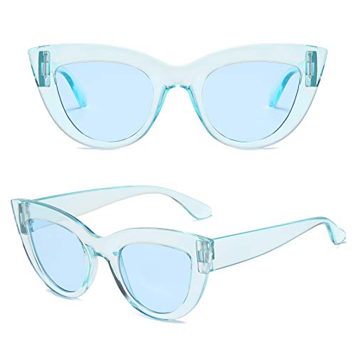 Image of Retro Vintage Narrow Cat Eye Sunglasses for Women Clout Goggles Plastic Frame