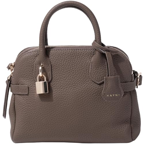 [ヘイニ] ベイビー オリエット トートバッグ 2way ショルダーバッグ ハンドバッグ 本革 レザー 牛革 大人 レディース (トープ(ゴールド金具))のサムネイル