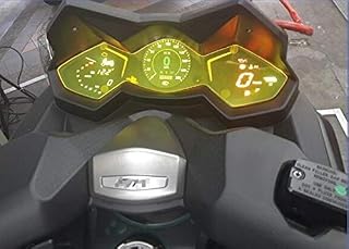NO LOGO FJY-Visor, Arañazos Cluster de la Motocicleta de la Pantalla del velocímetro película de la protección del Protector for KYMCO AK550 2017-2018 (Color : Amarillo)