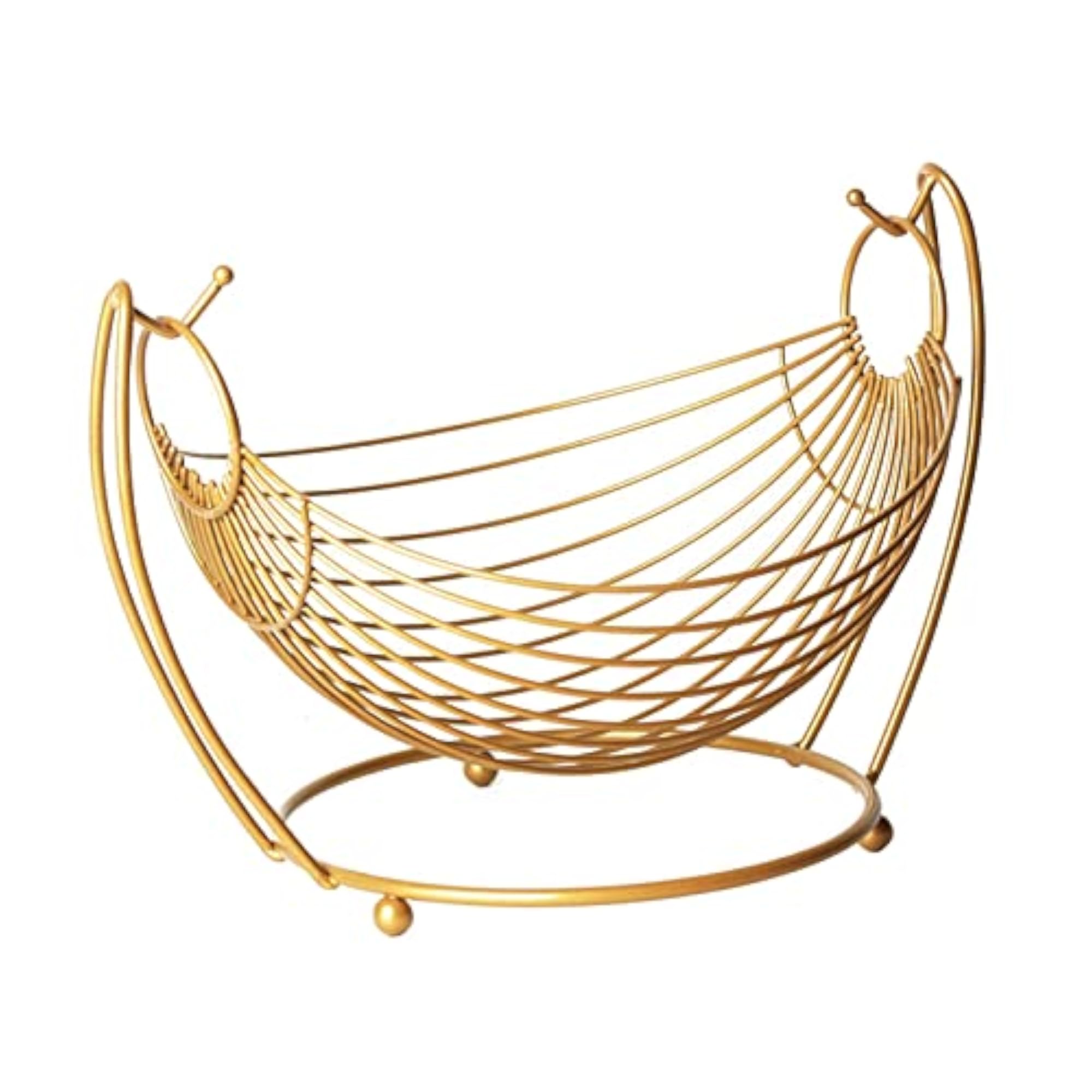 Gold Decorative Kitchen Vegetable Organizer Rack