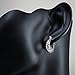 Chuvora 925 Oxidized Sterling Silver Bali-Inspired Open Filigree Hoop Post Earrings
