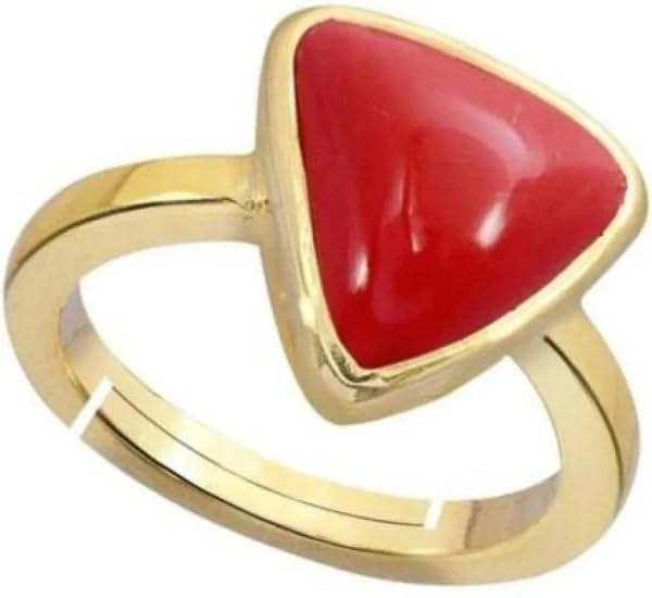Queenslands Italian Triangle red Ring panchdhatu stone Original certified Natural Ring Loose Stone 10.25 Ct (B0D9RWMHQF) Amazon Price History, Amazon Price Tracker