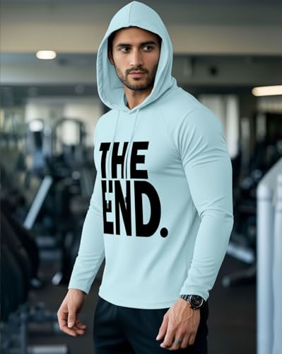 Image of AUSK Men's Full Sleeve Hooded T-Shirt - The Ultimate Cotton Blend Comfort || Hoodies for Mens