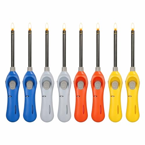 Encendedores de gas largos recargables pack de 8