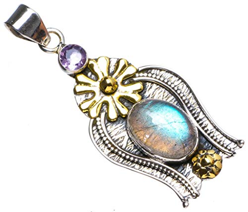 Pendentif Labradorite Argent 925 fait main : oubliez les bijoux industriels avec cette pièce unique