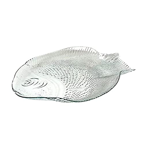 Pasabahce Marine Crystal Clear Glass Fish Shaped Dish Plate 10258 #TOP6