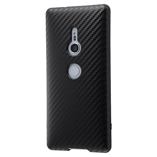 レイ・アウト Sony Xperia XZ2 ケース TPU 耐衝撃 Light Carbon カーボンブラック RT-RXZ2CP3/CB