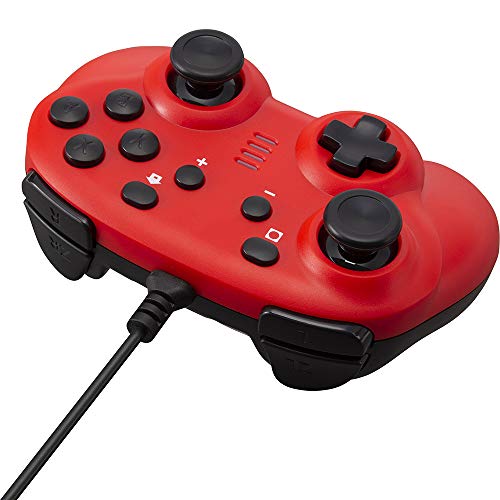 CYBER ・ ジャイロコントローラー ミニ 有線タイプ ( SWITCH 用) レッド - Switch