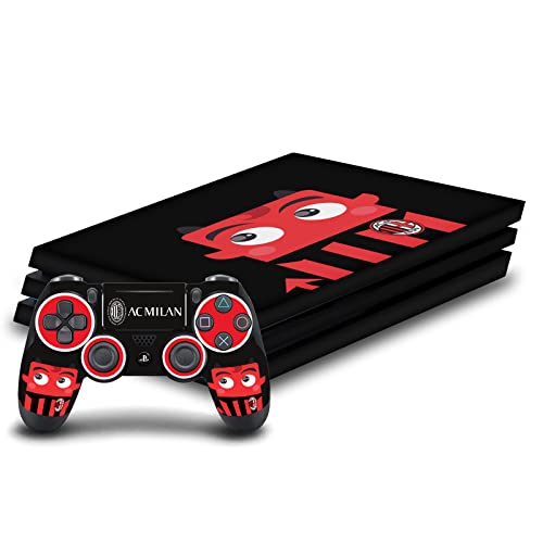 Autocollant de jeu PS4 Pro AC Milan vinyle skin console Sony PlayStation 4 et manette