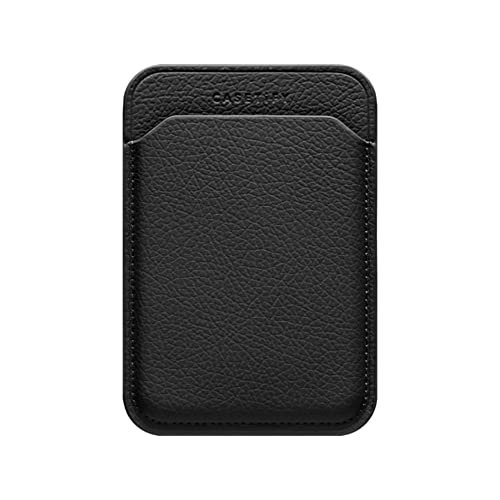 CASETiFY Wallet Card Holder Compatible with MagSafe - Jet Black