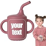 Personalisierte Silikonbecher, auslaufsicher, lebensmittelechtes Silikon...