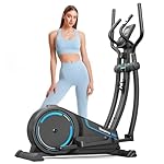 Dripex Elliptical Exercise Machine, Hyper-Quiet Magnetic Elliptical Machine for Home, Elliptical Training Machines with 16 Levels Resistance, 8KG Flywheel, Pulse Sensor, 15.3IN Stride