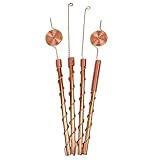 Exotic Copper Electroculture Antennas (4-Pack) – 369 Spiral, Classical Rod, Tensor Ring & Double Weave 369 Spiral Designs – Organic Garden Tools for Soil Energy, Plant Vitality & Permaculture Farming