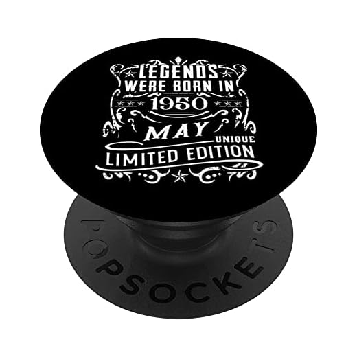 Cumpleaños Mayo 1950 Edición Limitada Regalo Legend May PopSockets PopGrip Intercambiable