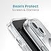 Speck Clear iPhone 15 Case - Slim, Built for MagSafe, Drop Protection - for iPhone 15, iPhone 14 & iPhone 13 - Scratch Resistant, Anti-Yellowing, 6.1 Inch Phone Case - GemShell Clear/Chrome