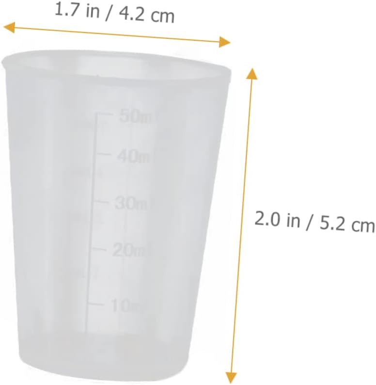 50pcs Kitchen Measuring Cups Scale Measuring Tools Stackable Easy to Clean
